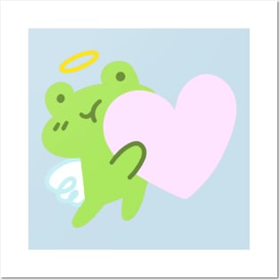 Tibby the Angel Frog Posters and Art